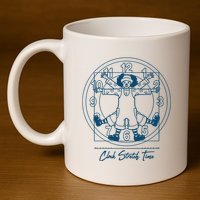 Big Comfy Couch Clock Stretch Time 11oz C Handle Ceramic Mug