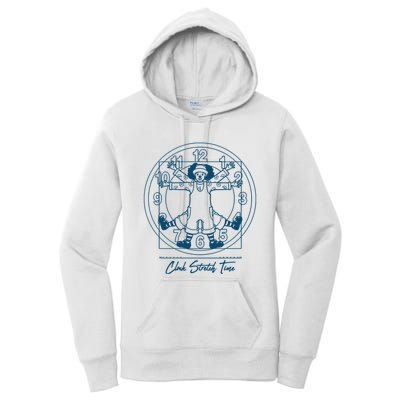Big Comfy Couch Clock Stretch Time Women's Pullover Hoodie