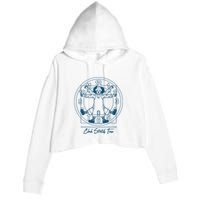 Big Comfy Couch Clock Stretch Time Crop Fleece Hoodie