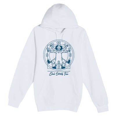 Big Comfy Couch Clock Stretch Time Premium Pullover Hoodie
