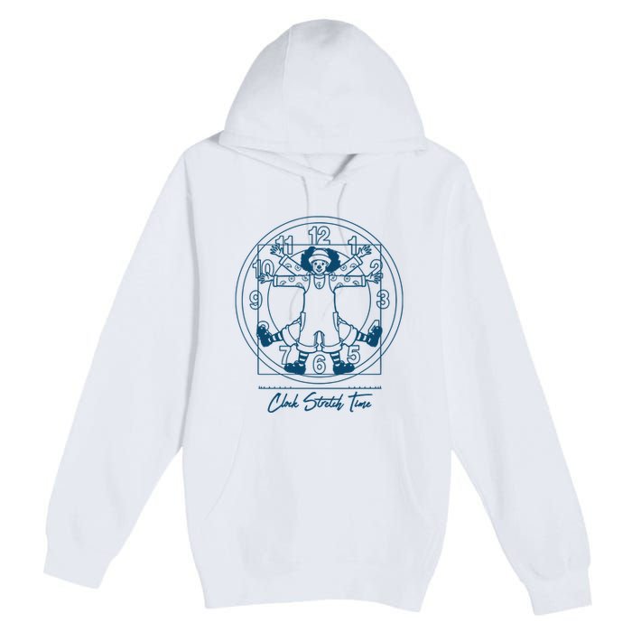 Big Comfy Couch Clock Stretch Time Premium Pullover Hoodie