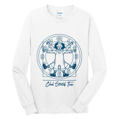 Big Comfy Couch Clock Stretch Time Tall Long Sleeve T-Shirt