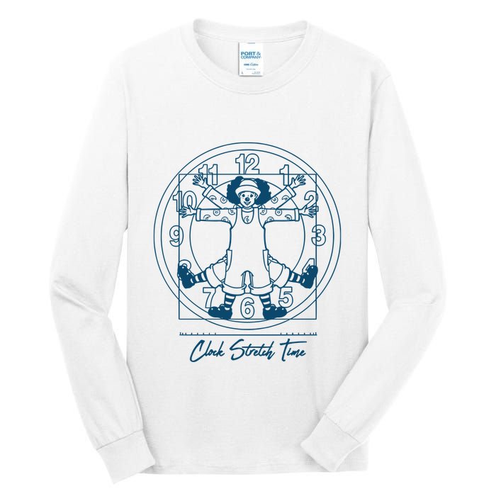 Big Comfy Couch Clock Stretch Time Tall Long Sleeve T-Shirt