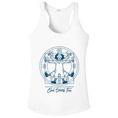 Big Comfy Couch Clock Stretch Time Ladies PosiCharge Competitor Racerback Tank