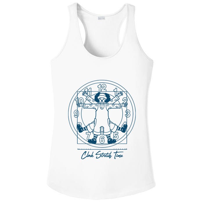 Big Comfy Couch Clock Stretch Time Ladies PosiCharge Competitor Racerback Tank