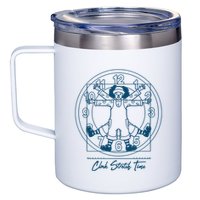 Big Comfy Couch Clock Stretch Time 12oz Stainless Steel Coffee Mug