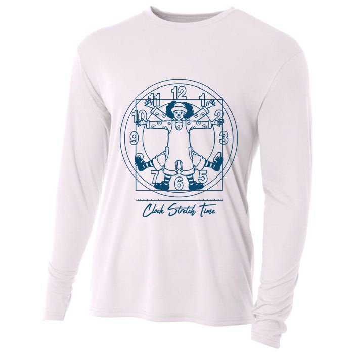 Big Comfy Couch Clock Stretch Time Cooling Performance Long Sleeve Crew