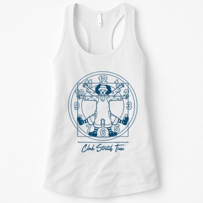 Big Comfy Couch Clock Stretch Time Womens Tank Top