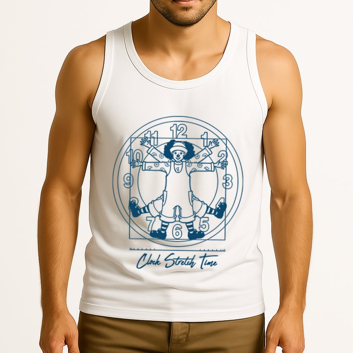 Big Comfy Couch Clock Stretch Time Tank Top