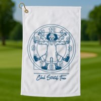 Big Comfy Couch Clock Stretch Time Golf Towel