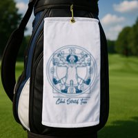 Big Comfy Couch Clock Stretch Time Golf Towel