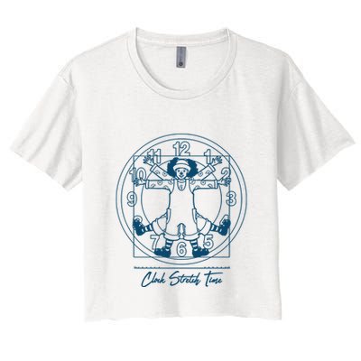 Big Comfy Couch Clock Stretch Time Crop Top