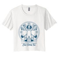 Big Comfy Couch Clock Stretch Time Crop Top