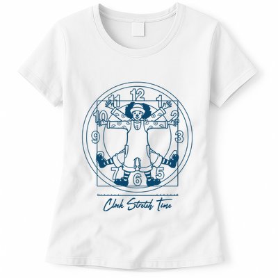 Big Comfy Couch Clock Stretch Time Womens T-Shirt