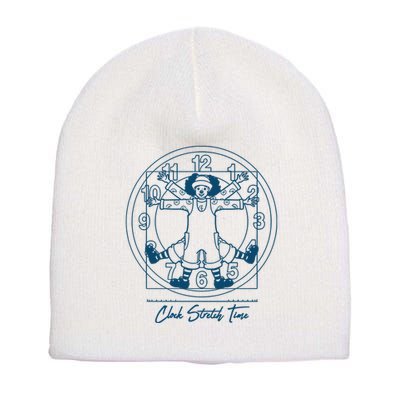 Big Comfy Couch Clock Stretch Time Short Acrylic Beanie