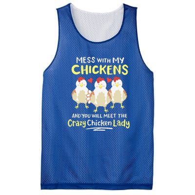 Backyard Crazy Chicken Lady Womens Farmer Mesh Reversible Basketball Jersey Tank