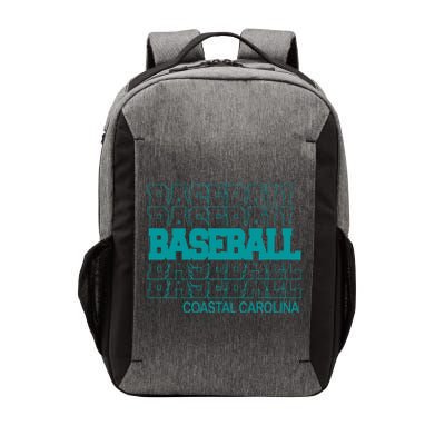 Baseball Coastal Carolina In Modern Stacked Lettering Vector Backpack