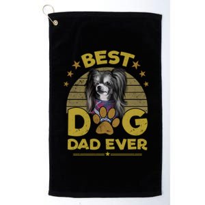 Best Chinese Crested Dog Dad Ever Gift Cool Gift Platinum Collection Golf Towel