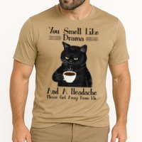 Black Cat Coffee You Smell Like Drama And A Headache Cooling Performance Crew T-Shirt