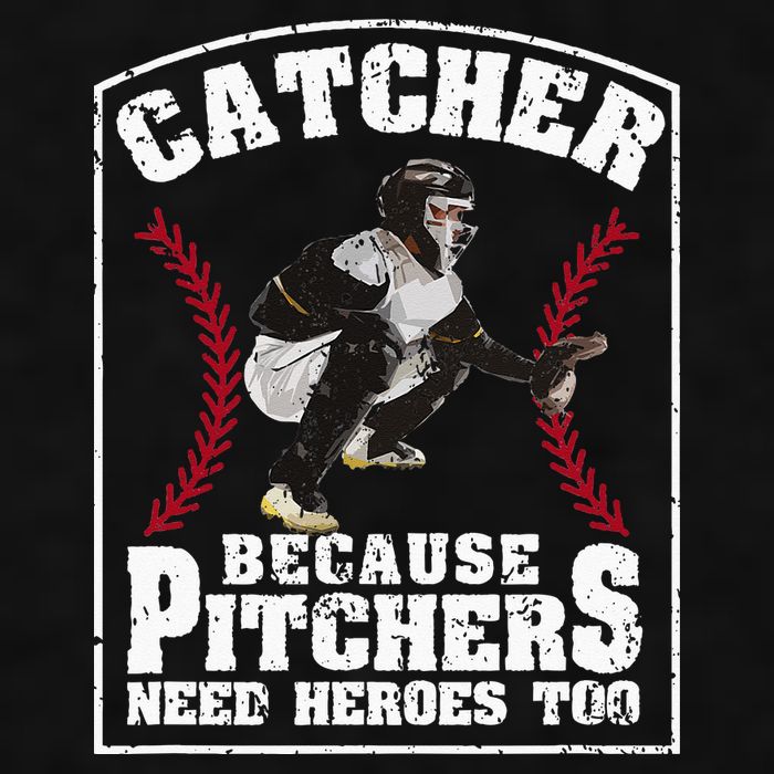 Baseball Catchers Catcher Because Pitchers Need Heroes Too Ladies PosiCharge Tri-Blend Wicking Tank
