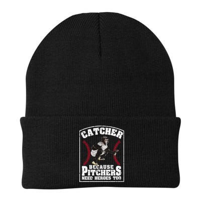 Baseball Catchers Catcher Because Pitchers Need Heroes Too Beanie