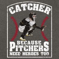 Baseball Catchers Catcher Because Pitchers Need Heroes Too Cotton Canvas Backpack