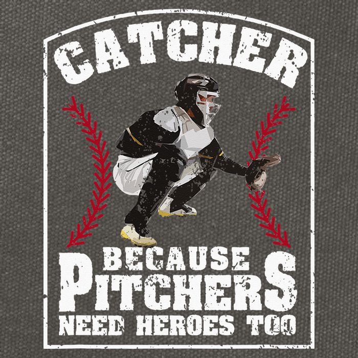 Baseball Catchers Catcher Because Pitchers Need Heroes Too Cotton Canvas Backpack