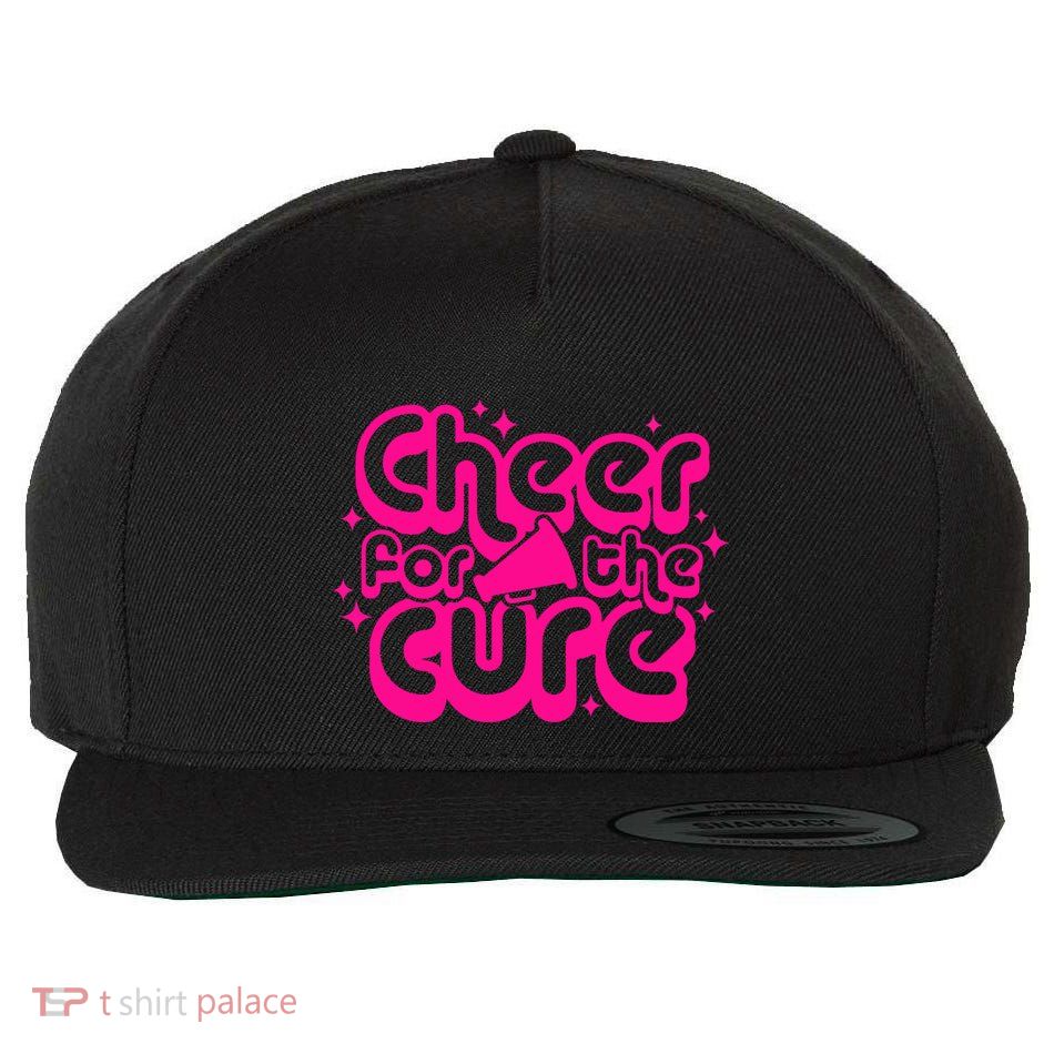 Breast Cancer Cheer For The Cure Pink Awareness Gift Wool Snapback Cap