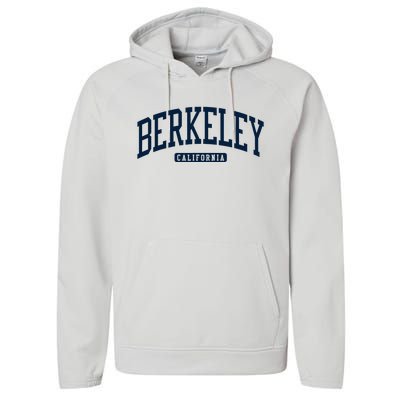 Berkeley California Ca College Style Performance Fleece Hoodie