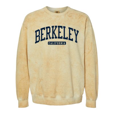 Berkeley California Ca College Style Colorblast Crewneck Sweatshirt