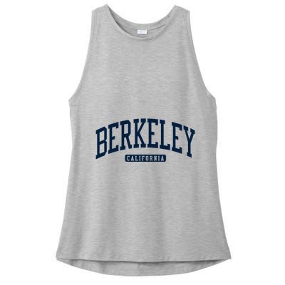 Berkeley California Ca College Style Ladies PosiCharge Tri-Blend Wicking Tank