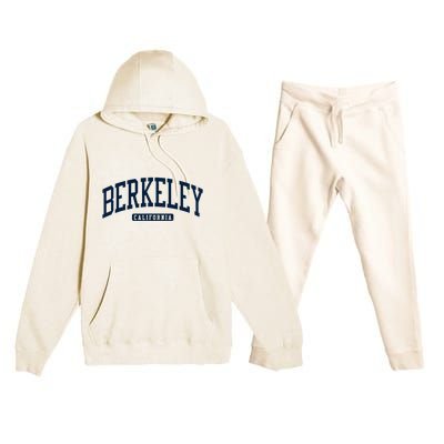 Berkeley California Ca College Style Premium Hooded Sweatsuit Set