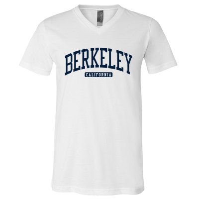 Berkeley California Ca College Style V-Neck T-Shirt