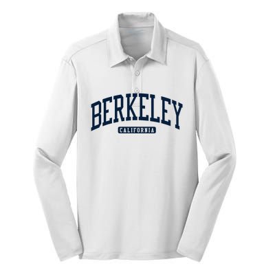 Berkeley California Ca College Style Silk Touch Performance Long Sleeve Polo