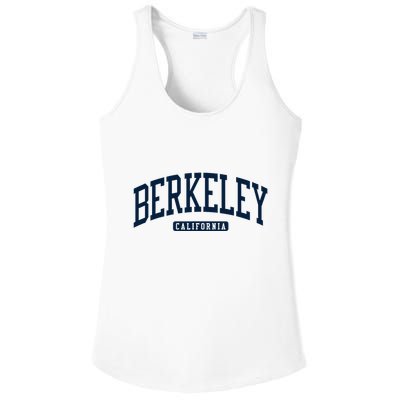 Berkeley California Ca College Style Ladies PosiCharge Competitor Racerback Tank