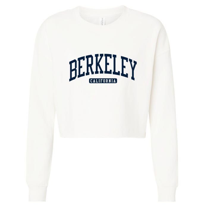 Berkeley California Ca College Style Cropped Pullover Crew