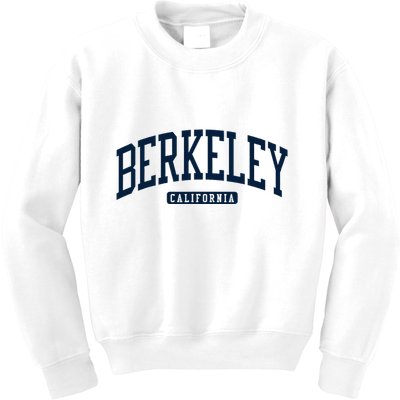 Berkeley California Ca College Style Kids Sweatshirt