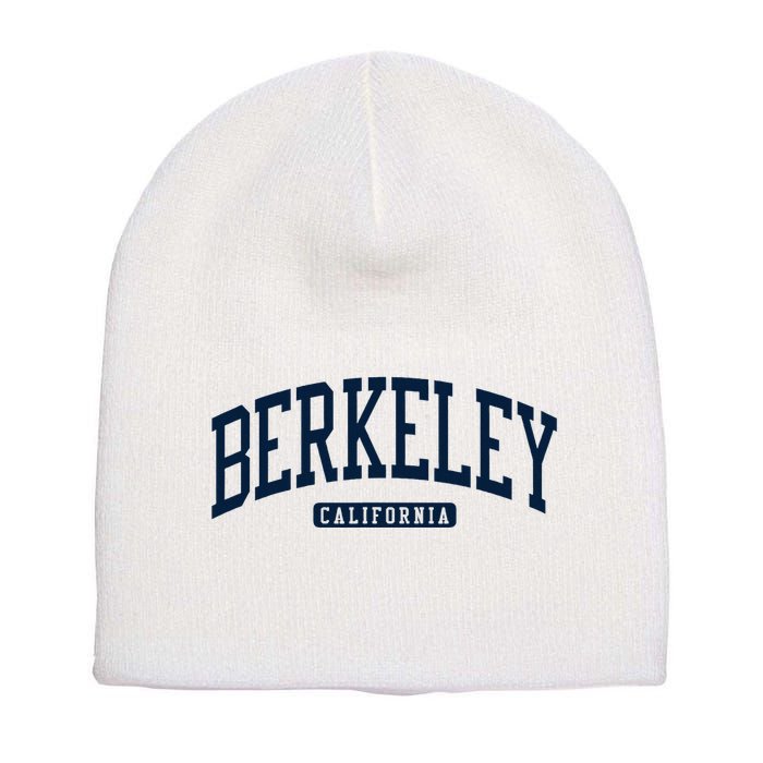 Berkeley California Ca College Style Short Acrylic Beanie