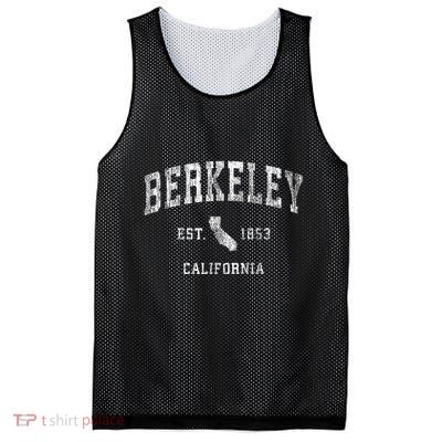 Berkeley California Ca Vintage Athletic Sports Design Mesh Reversible Basketball Jersey Tank