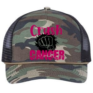 Breast Cancer Crush Cancer Awareness Gift Retro Rope Trucker Hat Cap