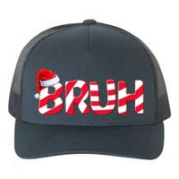 Bruh Christmas Candy Cane For Teen Boy Funny Xmas Bruh Yupoong Adult 5-Panel Trucker Hat