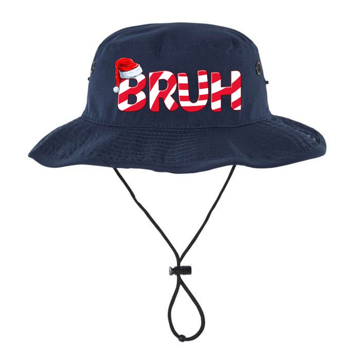 Bruh Christmas Candy Cane For Teen Boy Funny Xmas Bruh Legacy Cool Fit Booney Bucket Hat