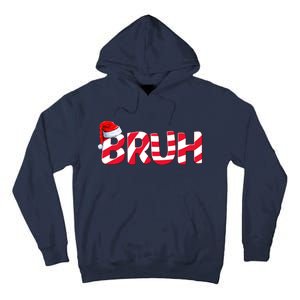 Bruh Christmas Candy Cane For Teen Boy Funny Xmas Bruh Tall Hoodie