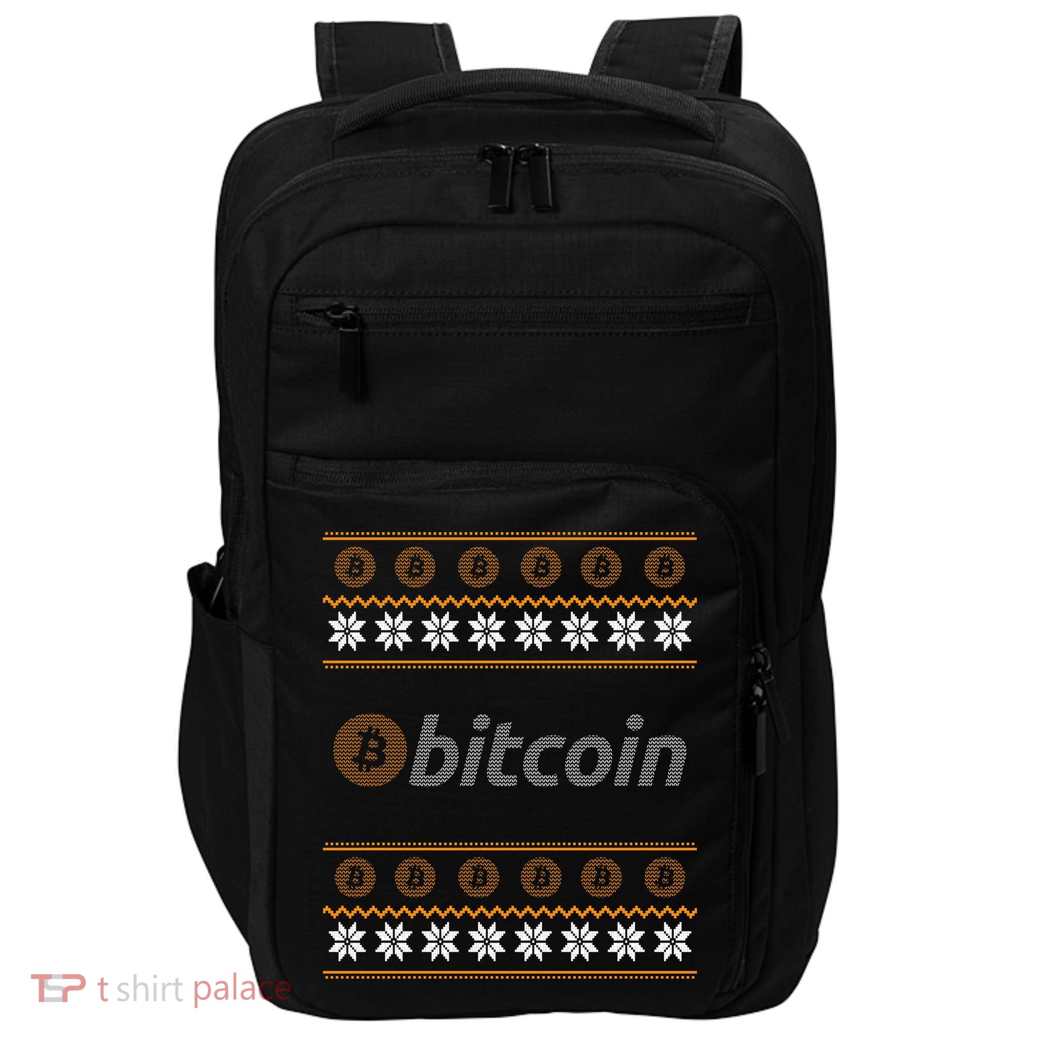 Bitcoin Cryptocurrency Christmas Holiday Impact Tech Backpack