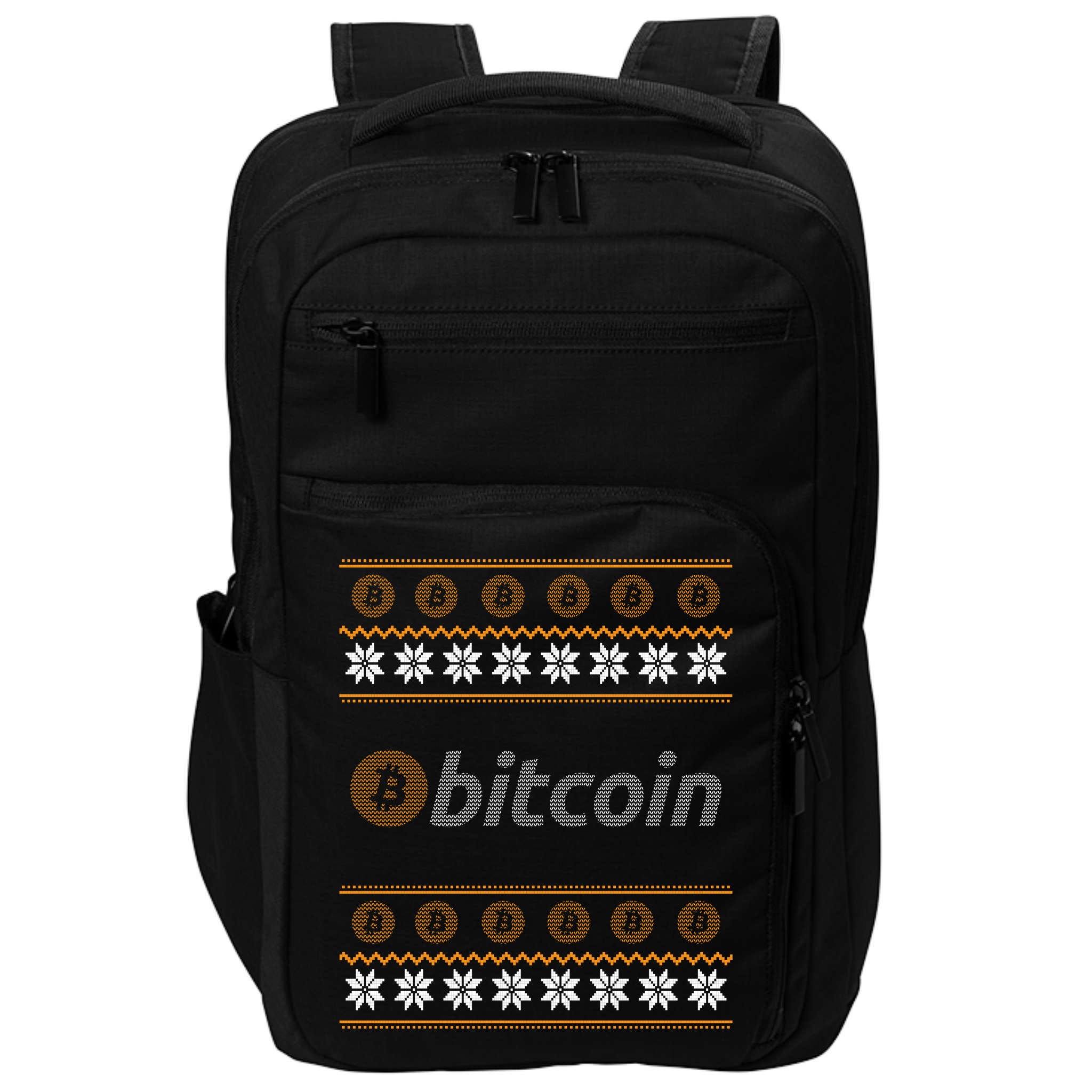 Bitcoin Cryptocurrency Christmas Holiday Impact Tech Backpack
