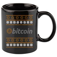 Bitcoin Cryptocurrency Christmas Holiday 11oz C Handle Ceramic Mug