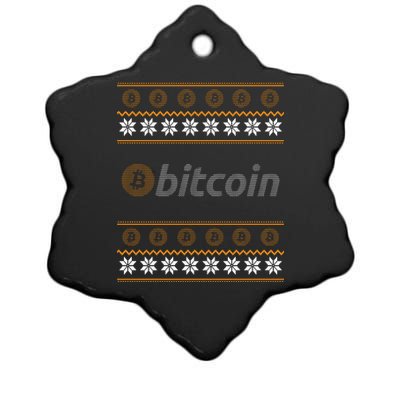 Bitcoin Cryptocurrency Christmas Holiday Ceramic Star Ornament