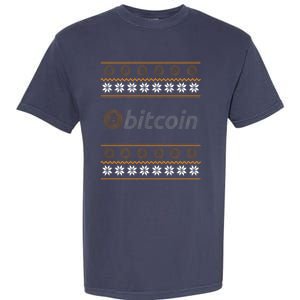 Bitcoin Cryptocurrency Christmas Holiday Garment-Dyed Heavyweight T-Shirt