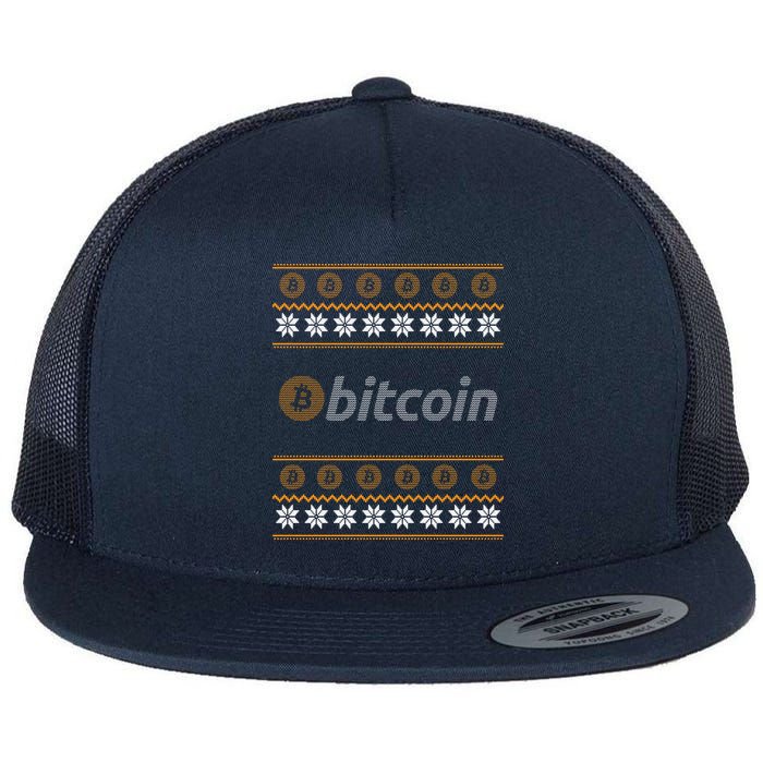 Bitcoin Cryptocurrency Christmas Holiday Flatbill Hat