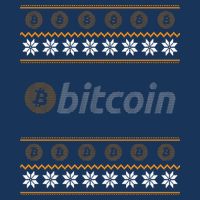 Bitcoin Cryptocurrency Christmas Holiday Flatbill Hat